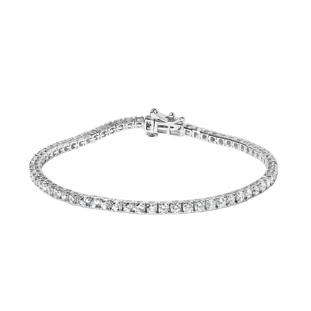 14K White Gold 3.0 Lab-Grown Diamond Tennis Bracelet