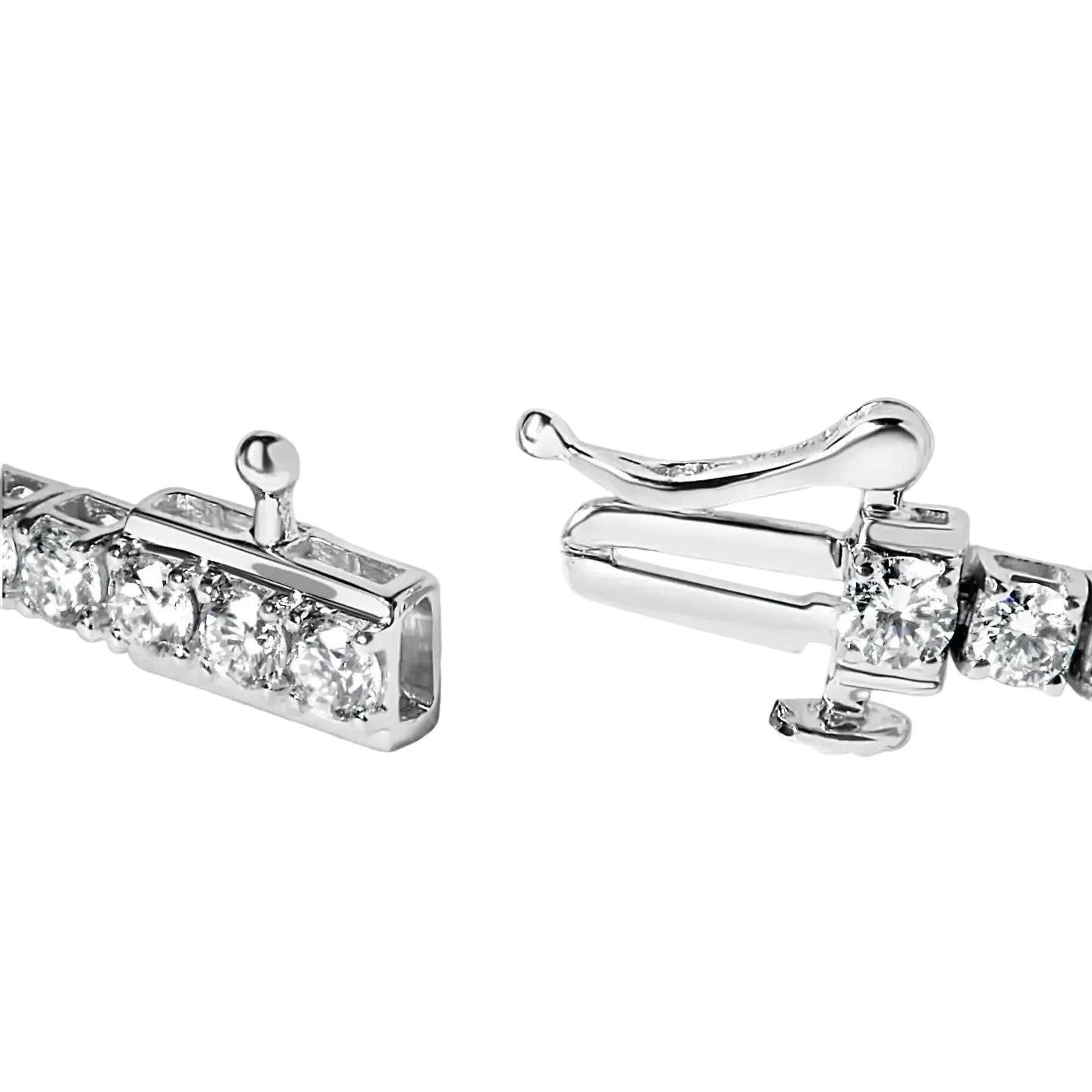14K White Gold 3.0 Lab-Grown Diamond Tennis Bracelet
