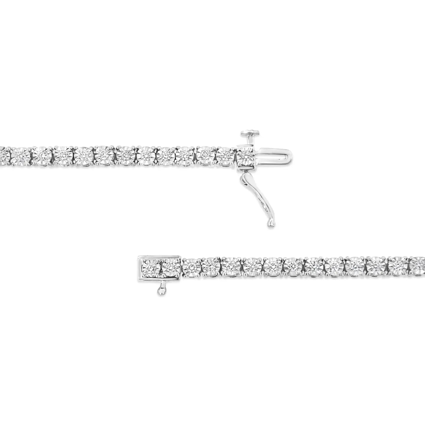 Sterling Silver 3.0 Lab-Grown Diamond Tennis Bracelet