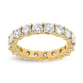 14K Yellow Gold 3.0 Carat Round Cut Diamond Eternity Band