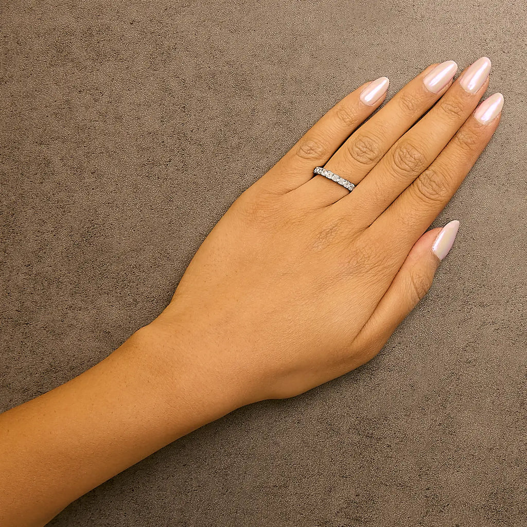 14K Gold 2 1/3 Lab Grown Diamond Eternity Band Ring